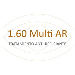 Lente Orgánica 1.60 AS Multi AR MR-8