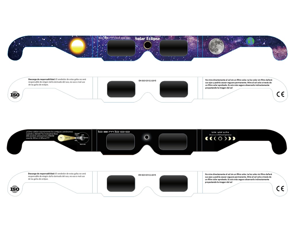 Gafas eclipse homologadas (10 ud)