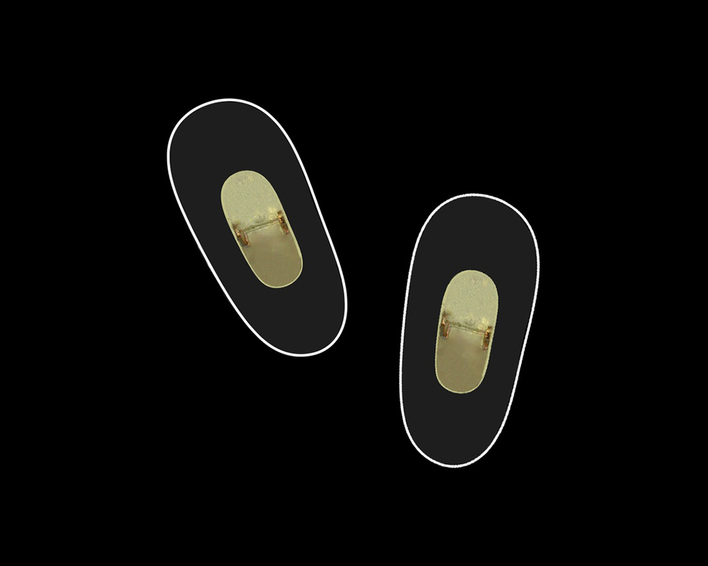 Plaqueta Tipo Ray-Ban P.V.C. Flexible Simétrica (10uds)