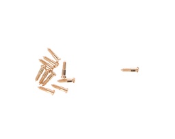 [F.TOR17] Tornillo plaqueta alpaca dorado (-) C:1.4 P:1.0 L:4.1 100 ud
