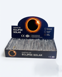Pack 100 gafas eclipse WGD07 con expositor (packaging individual)